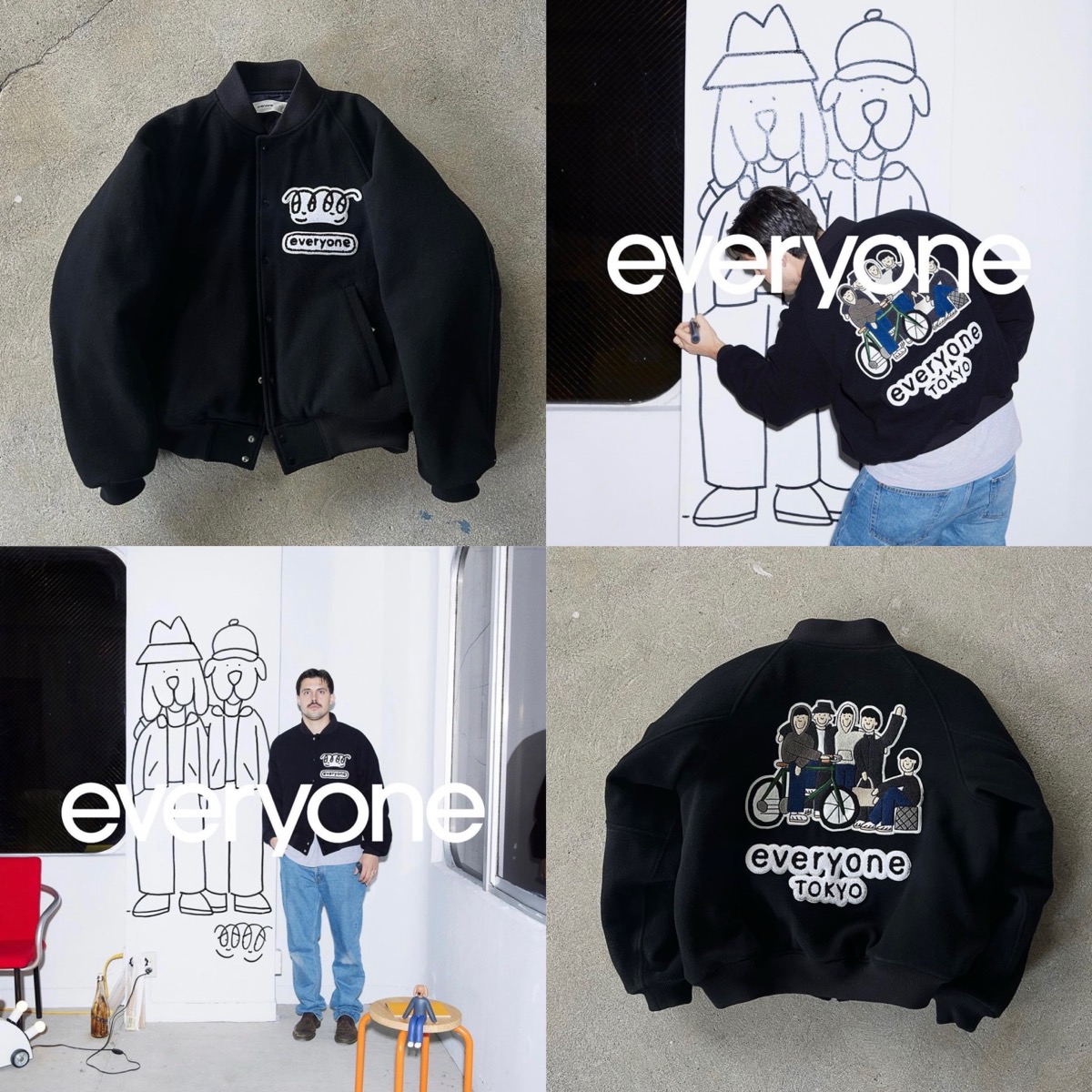 everyone の新作ヴァーシティジャケットが国内12月22日に限定発売 | UP