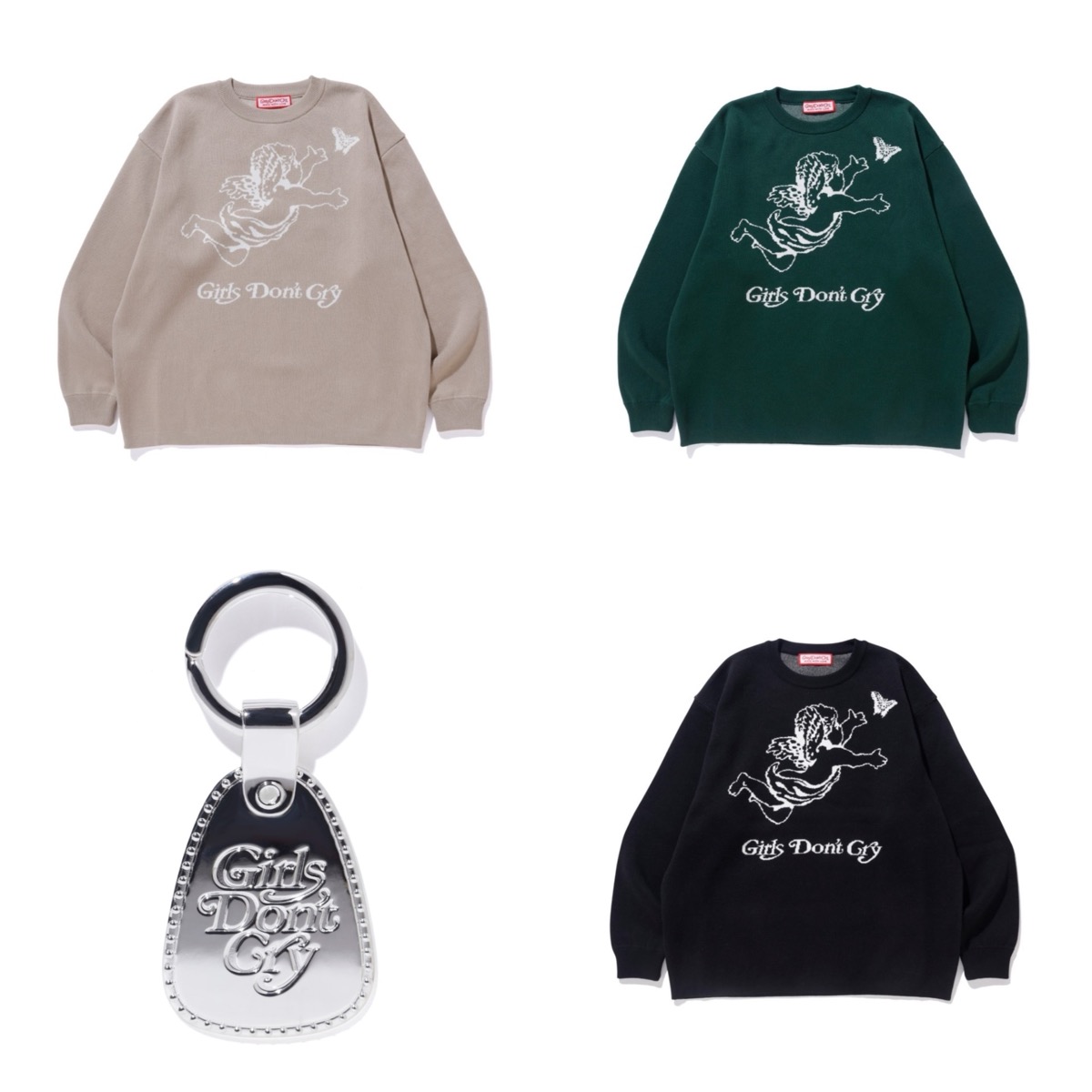 Girls Don't Cry Angel Knit & Silver925 キーリングのWEB抽選が国内12