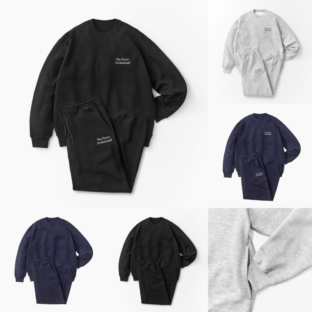ENNOY x スタイリスト私物 Professional Crew Sweat Set Upの抽選販売