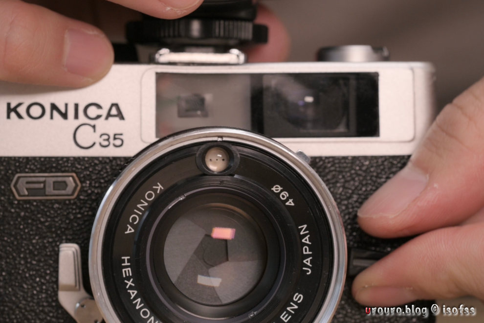 露出計不動でも機械式で動く50年前のカメラ。KONICA C35 FDを分解清掃