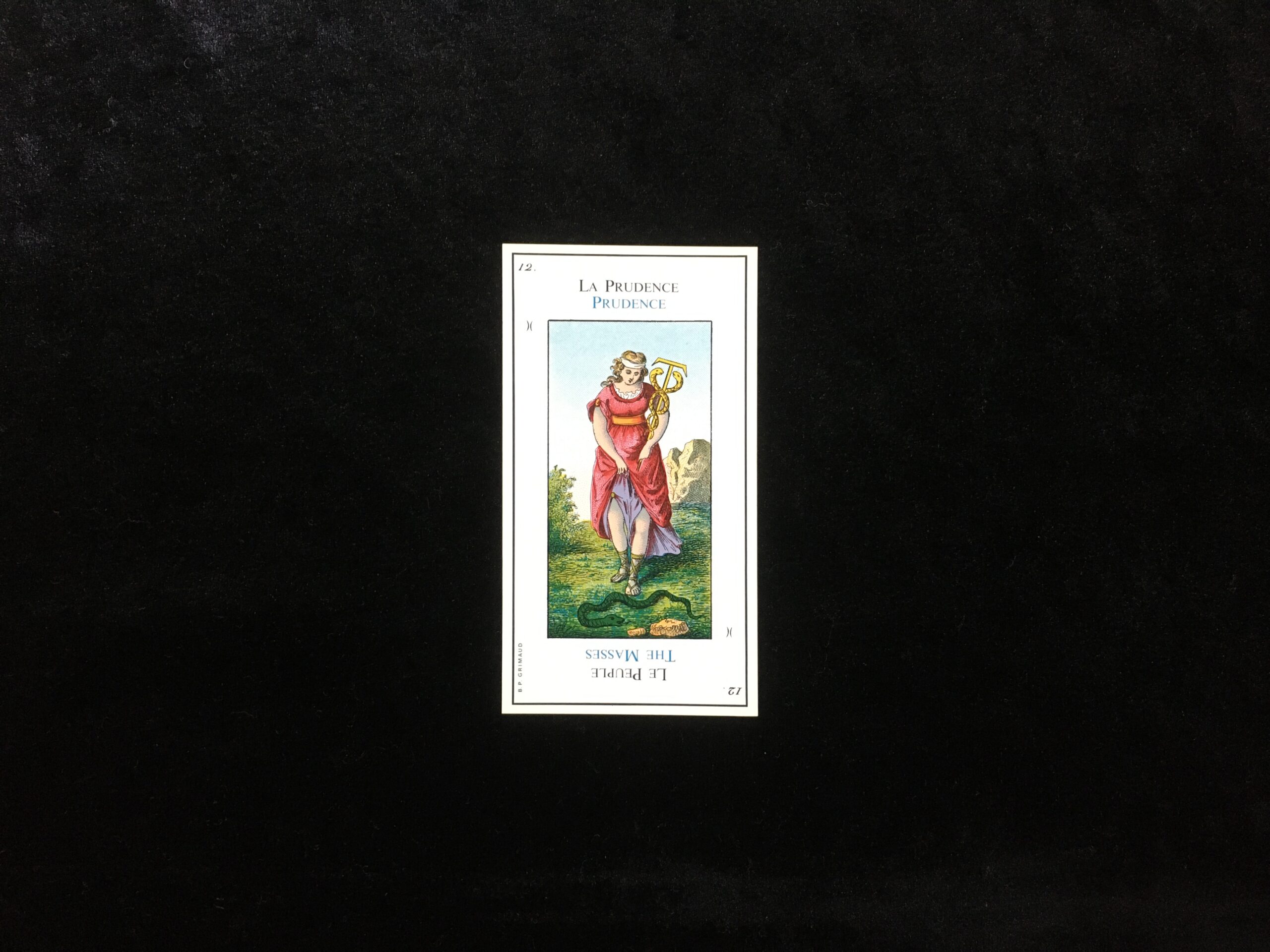 エテイヤ（エッティラ）のタロットカード「No.12：賢明／モーゼ」の