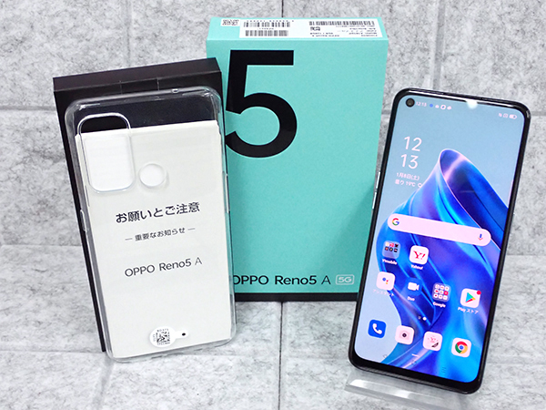 OPPO Reno5 A 5G アイスブルー ケース付き OPPO Reno5 A 5G