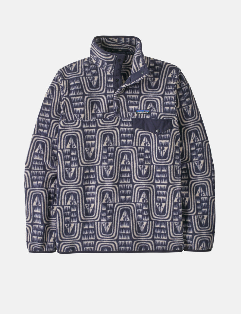 Patagonia LW Synchilla Snap-T Fleece - Flow: Sunken Blue | Urban