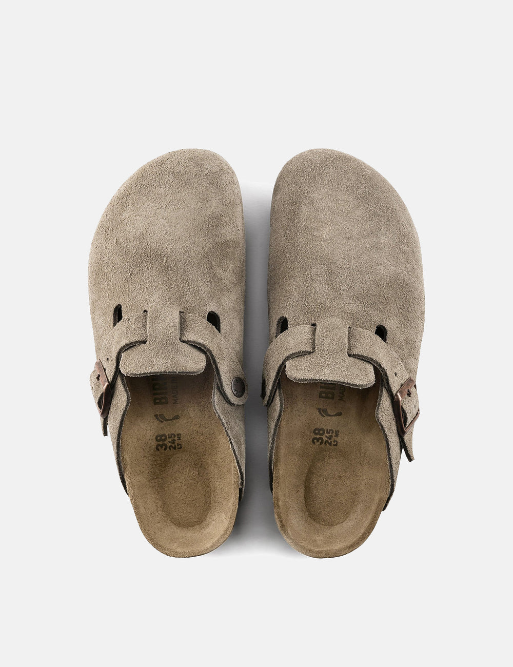 Birkenstock Boston Suede Leather (Regular) - Taupe | URBAN EXCESS.