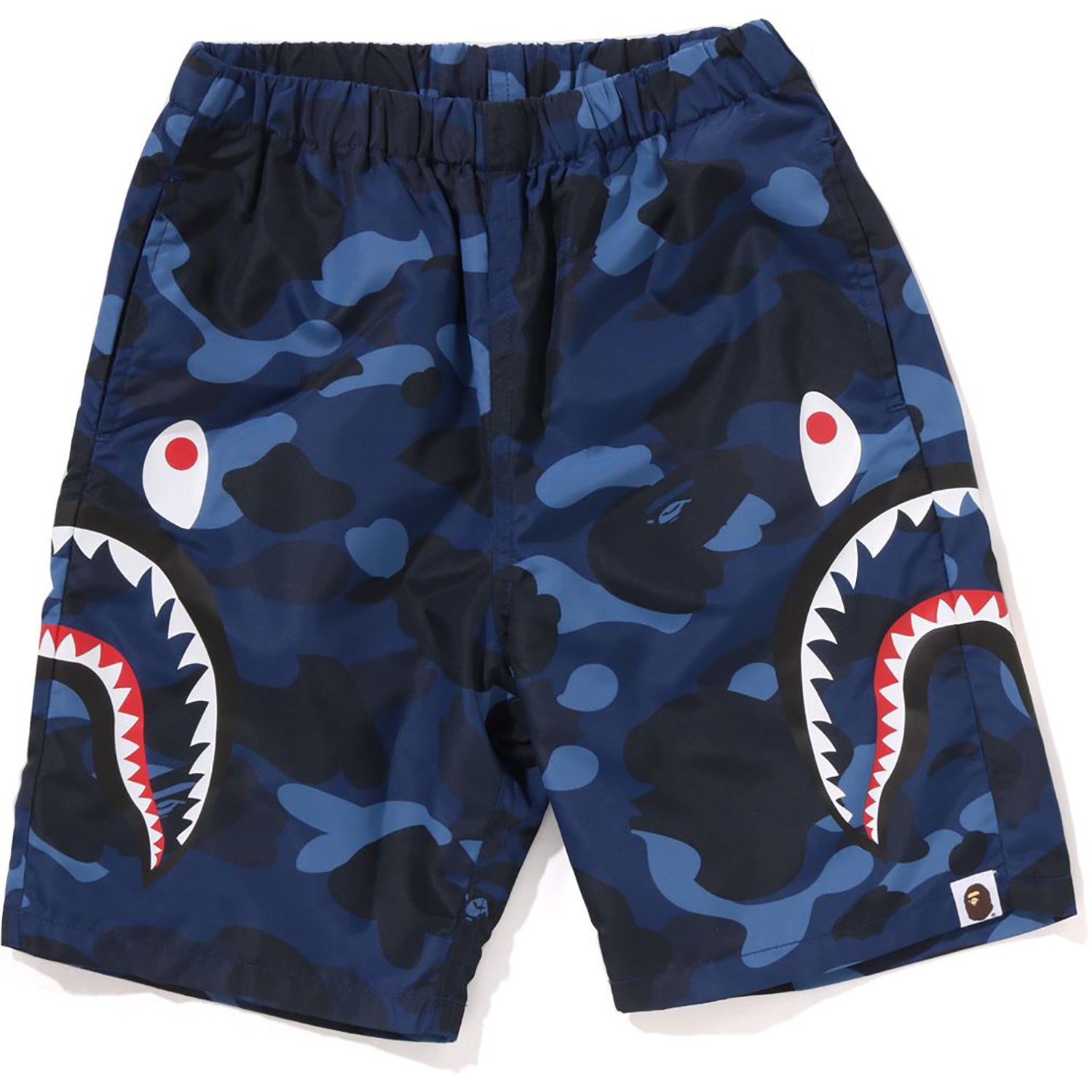 COLOR CAMO SIDE SHARK BEACH SHORTS KIDS – us.bape.com