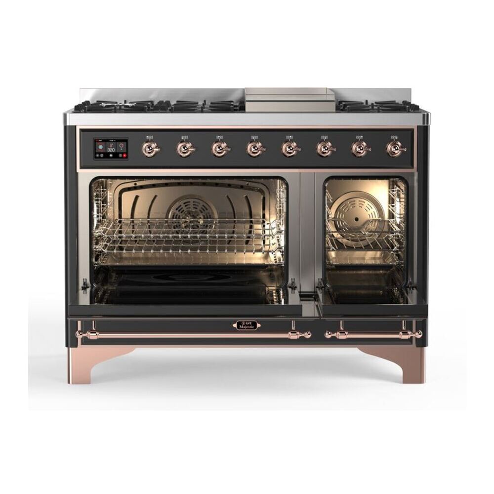 ILVE UM12FDQNS3MGP Majestic II 48 inch Dual Fuel Range with 8