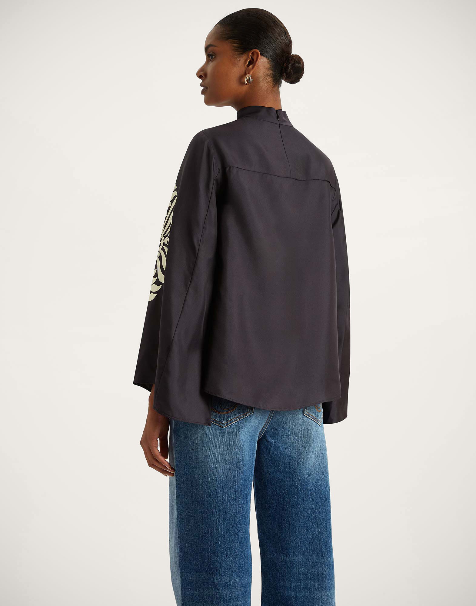 Make An Exit Top in Mix Tiles Placée Black for Women | La DoubleJ US