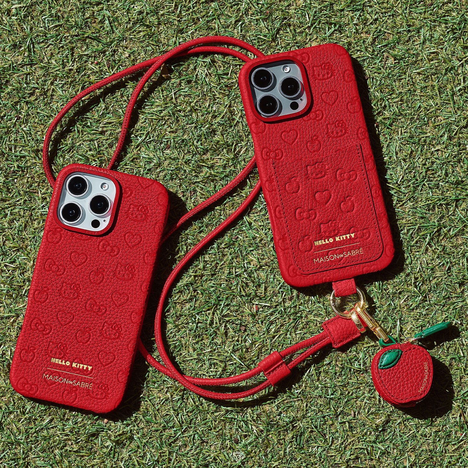 The Sling Phone Case iPhone 16 Pro Max - Black Caviar (Hello Kitty