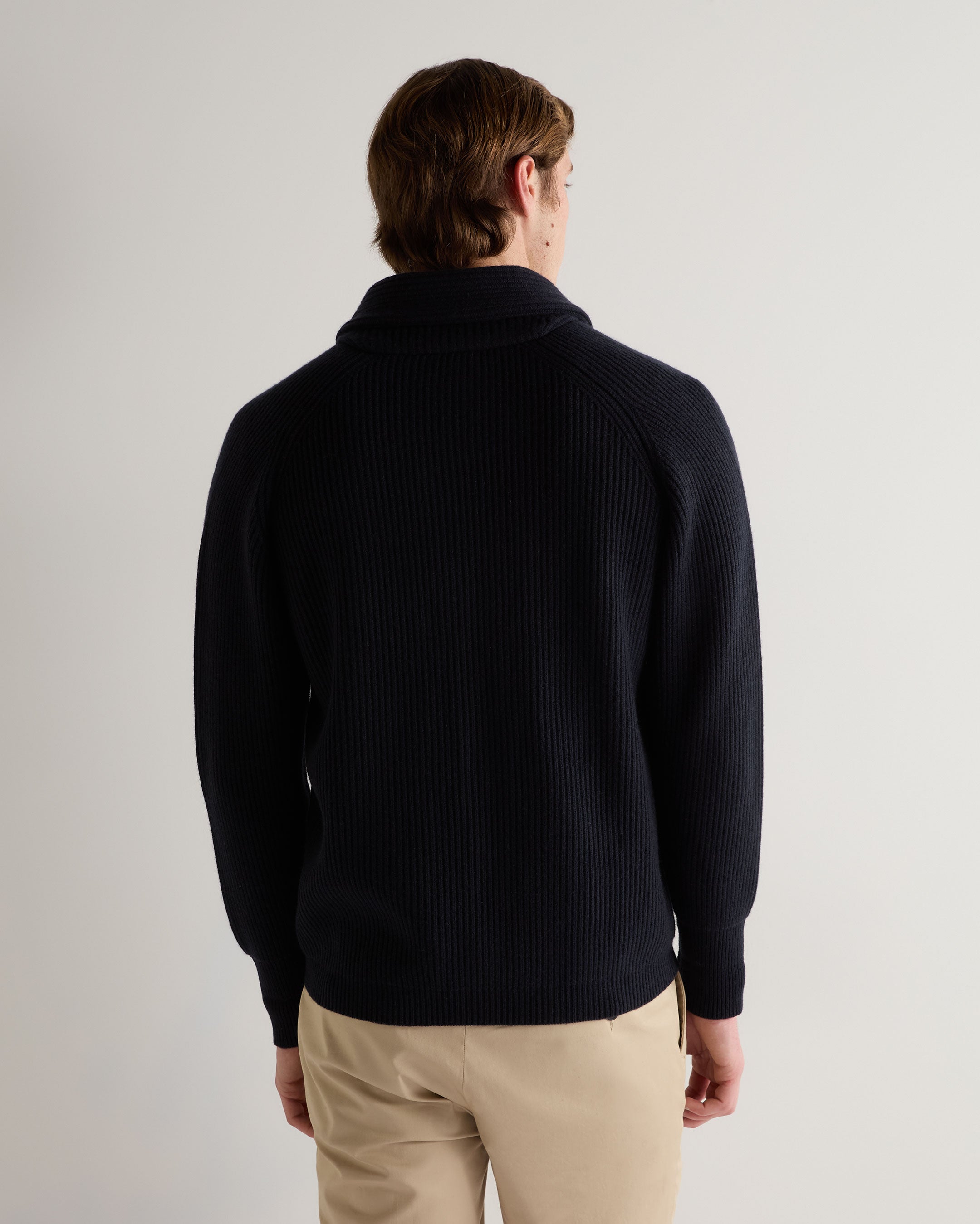 Men's Kensington Cashmere Cardigan Navy Blue | N.Peal