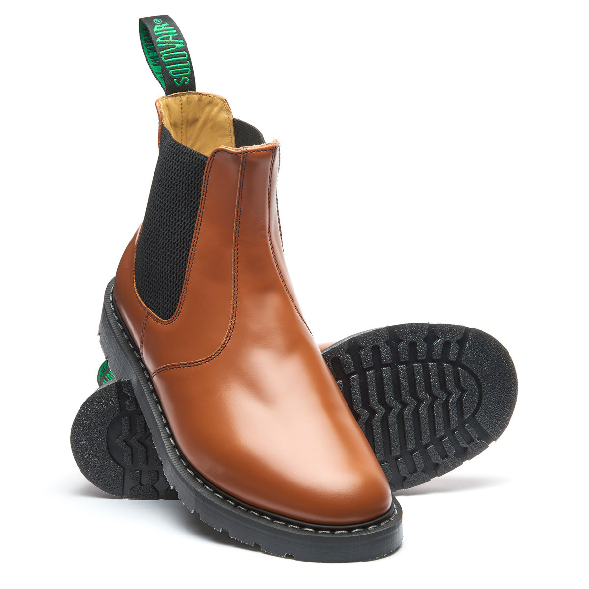 Tan Hi-Shine Dealer Boot | Solovair | Handmade in England – NPS