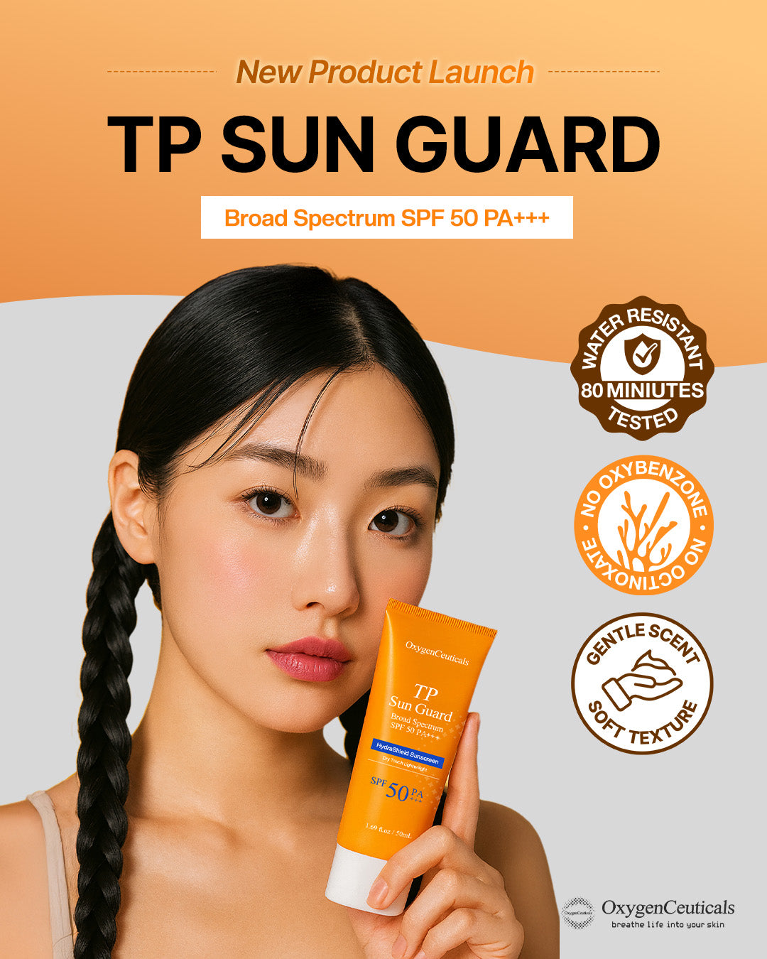 OxygenCeuticals]TP Sun Guard - Hyaluronic acid Sunscreen No White