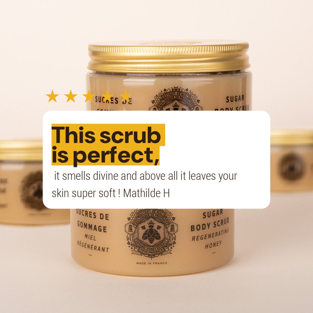 Sugar body scrub - Honey exfoliating scrub for body – Panier des