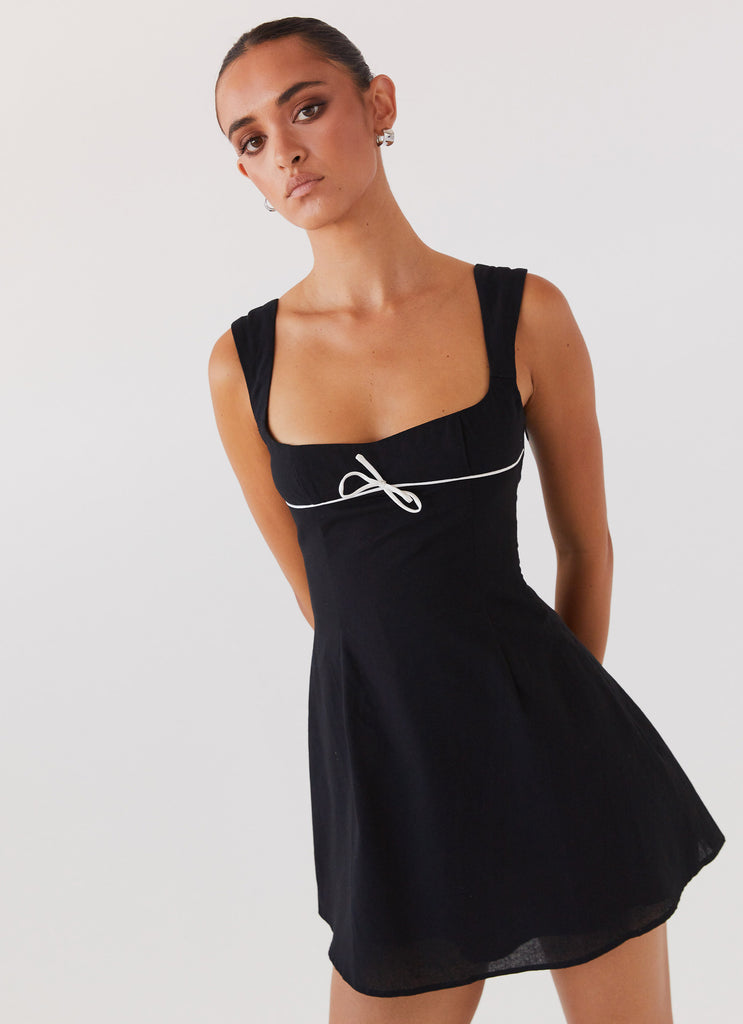 Cadence Mini Dress - Black – Peppermayo US