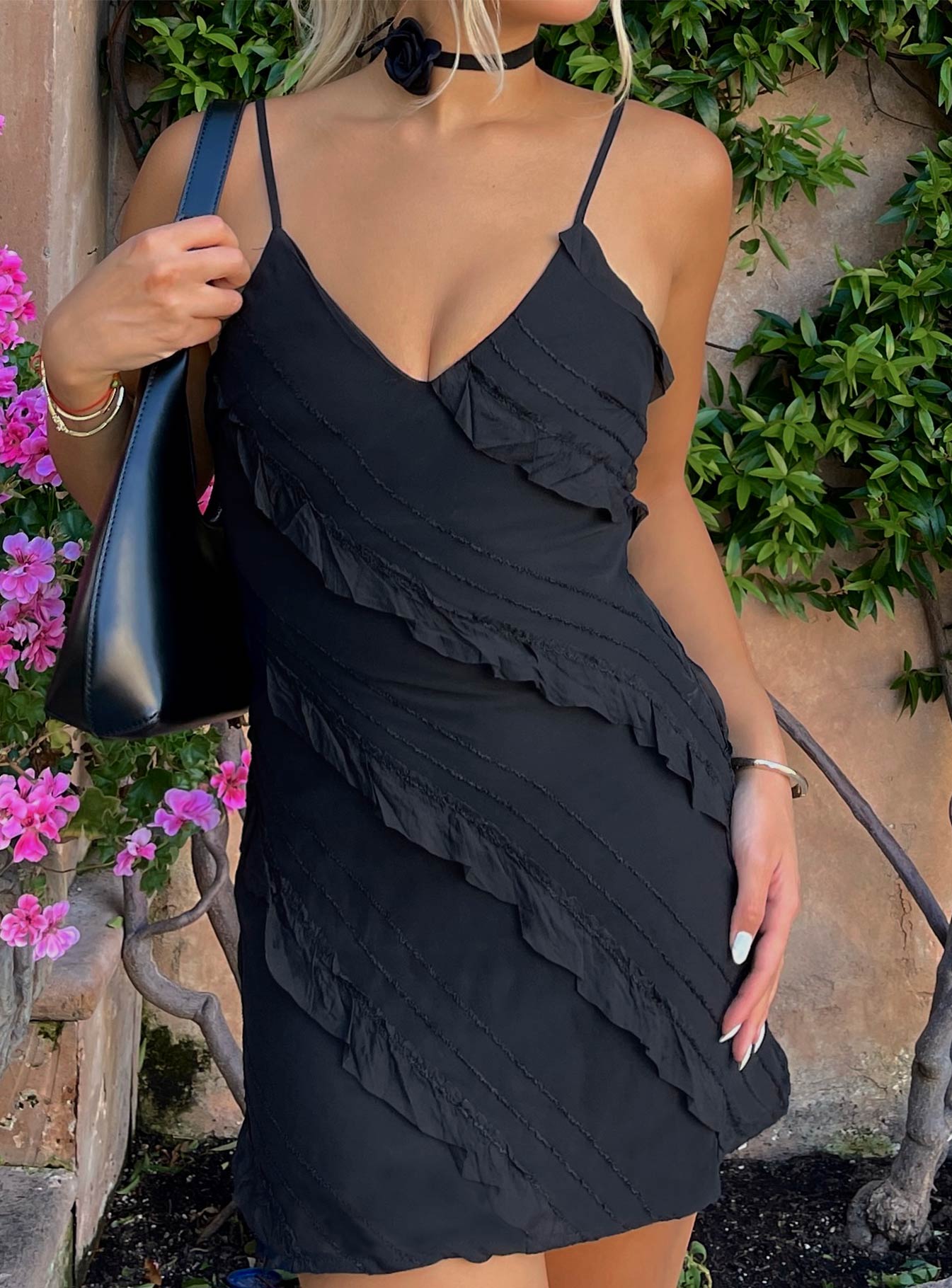 Lars Mini Dress Black | Princess Polly