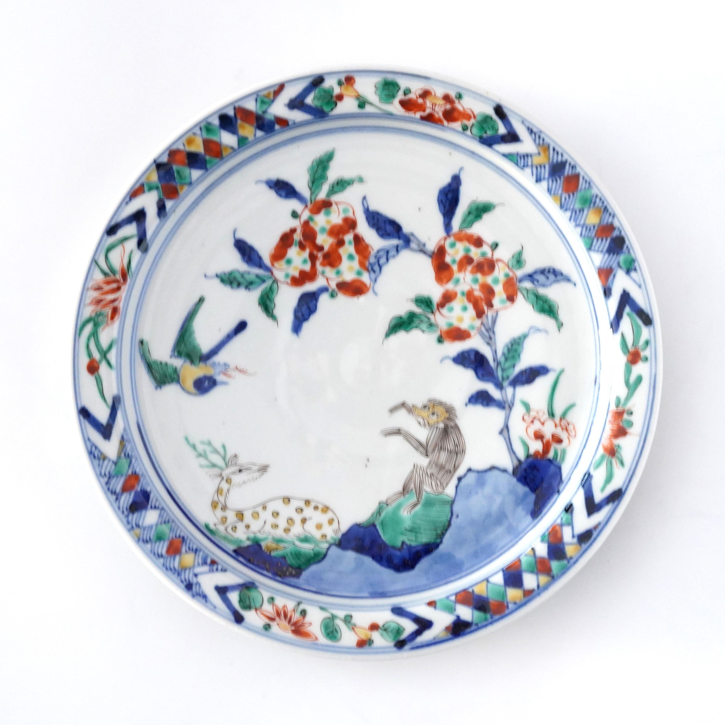 鳥文大皿 (加藤 釥 作) 鳥文大皿(加藤 釥 作)