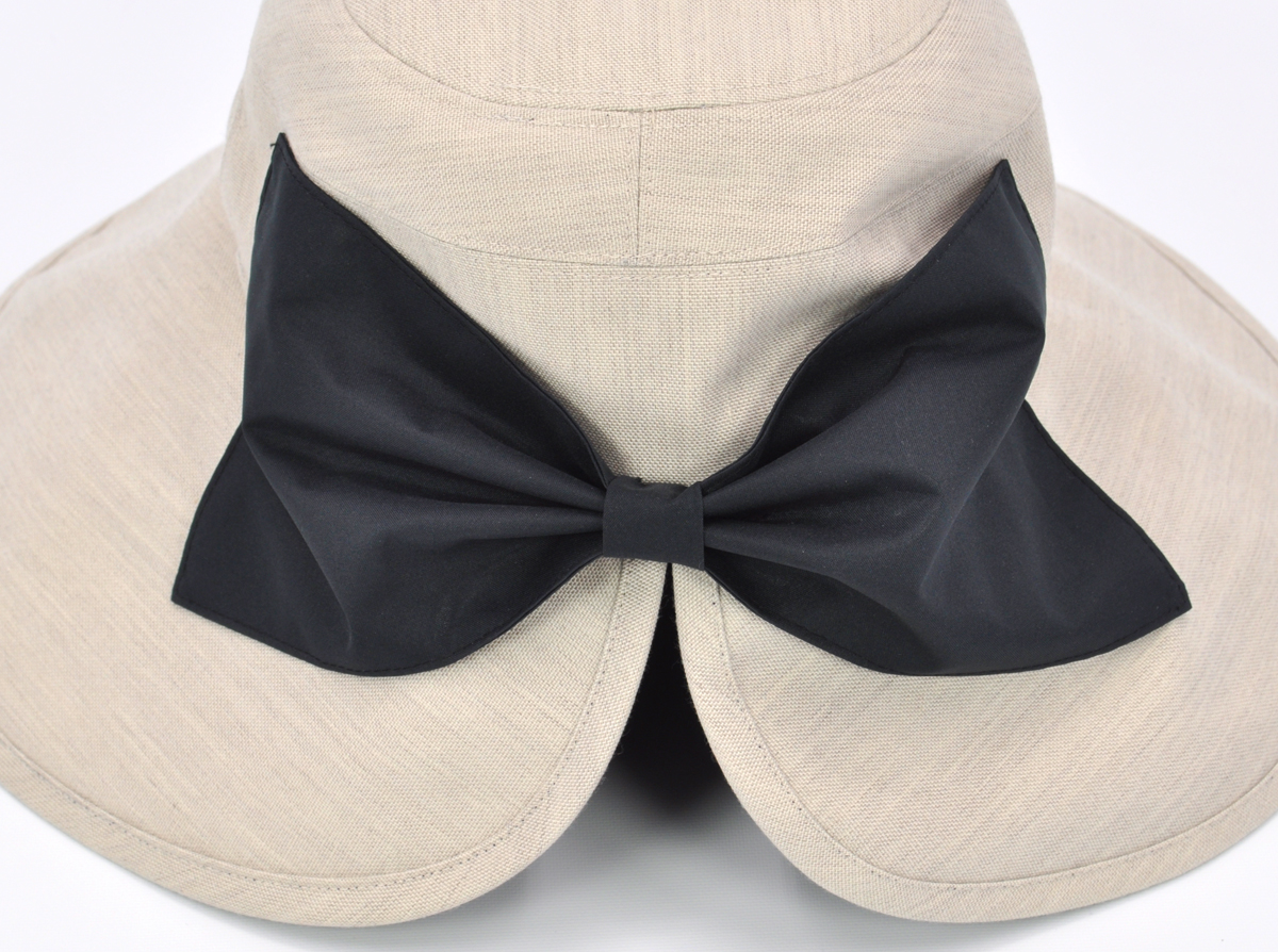 ナチュラル・リボンハット｜完全遮光帽子｜サンバリア100 | 完全遮光
