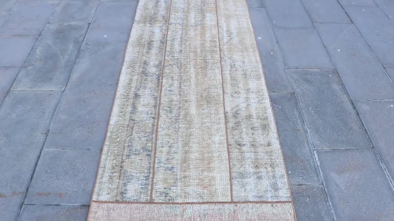 3x8ランナーラグ、パッチワークラグ、トルコラグ、ヴィンテージラグ