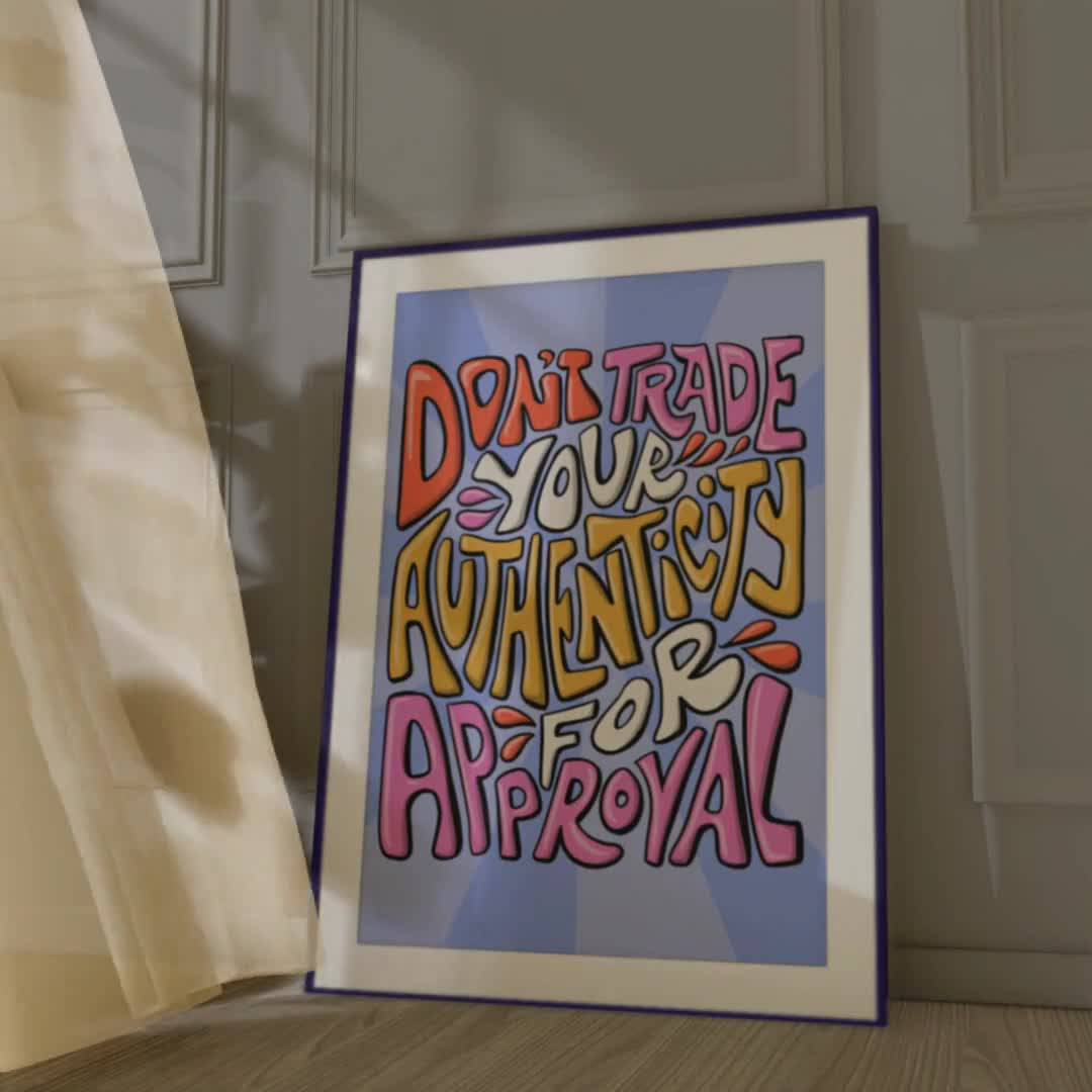 モチベーションを高めるウォールアートプリント：本物を売り物にしない