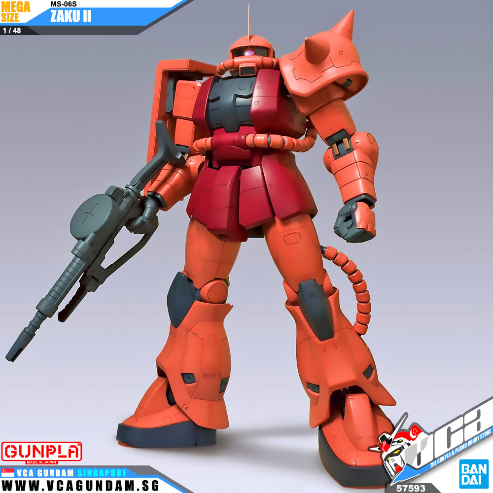 Bandai® Gunpla Mega Size 1/48 MS-06S ZAKU II – VCA Gundam Singapore