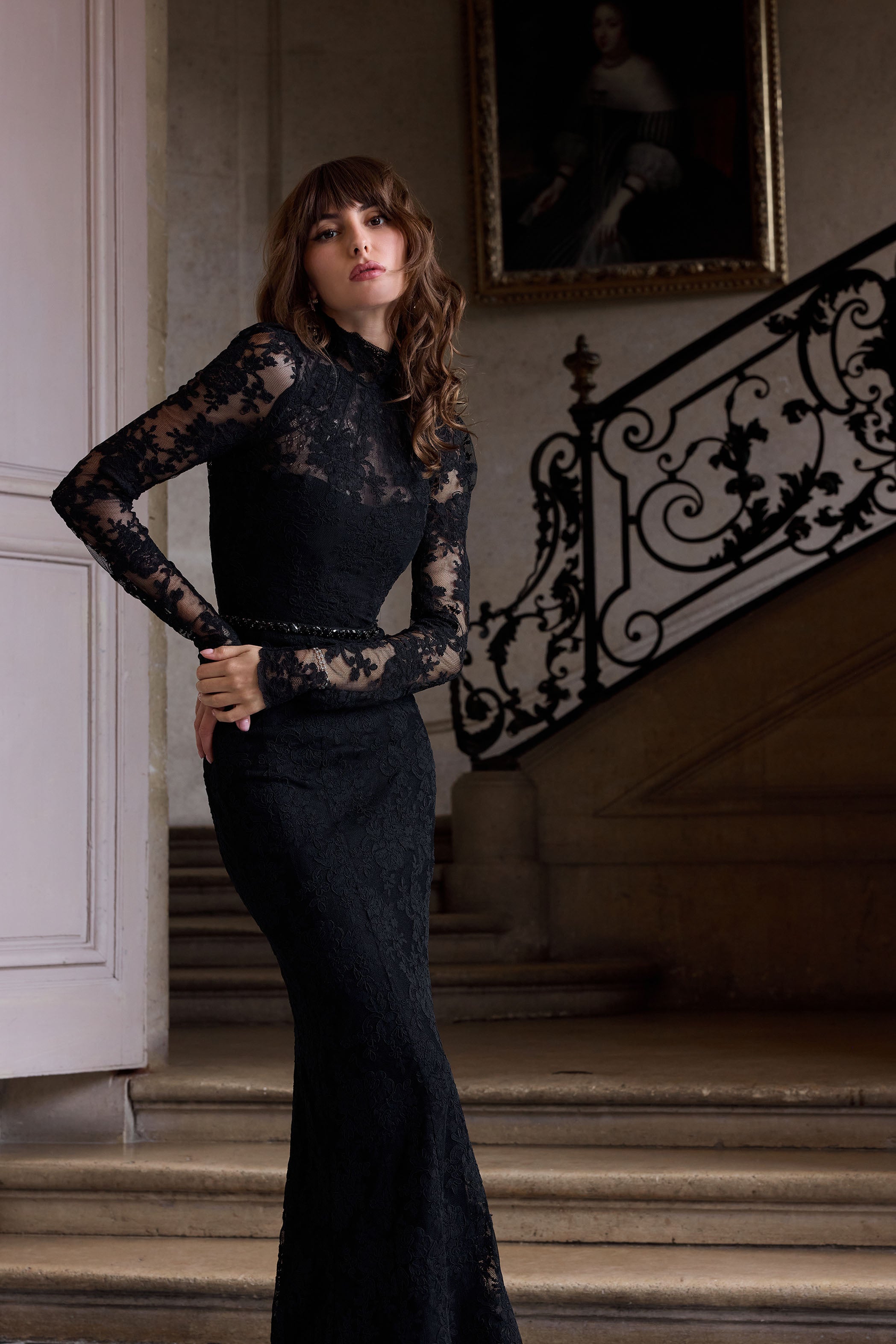 The Jules Dress in Black Chantilly Lace – V. Chapman