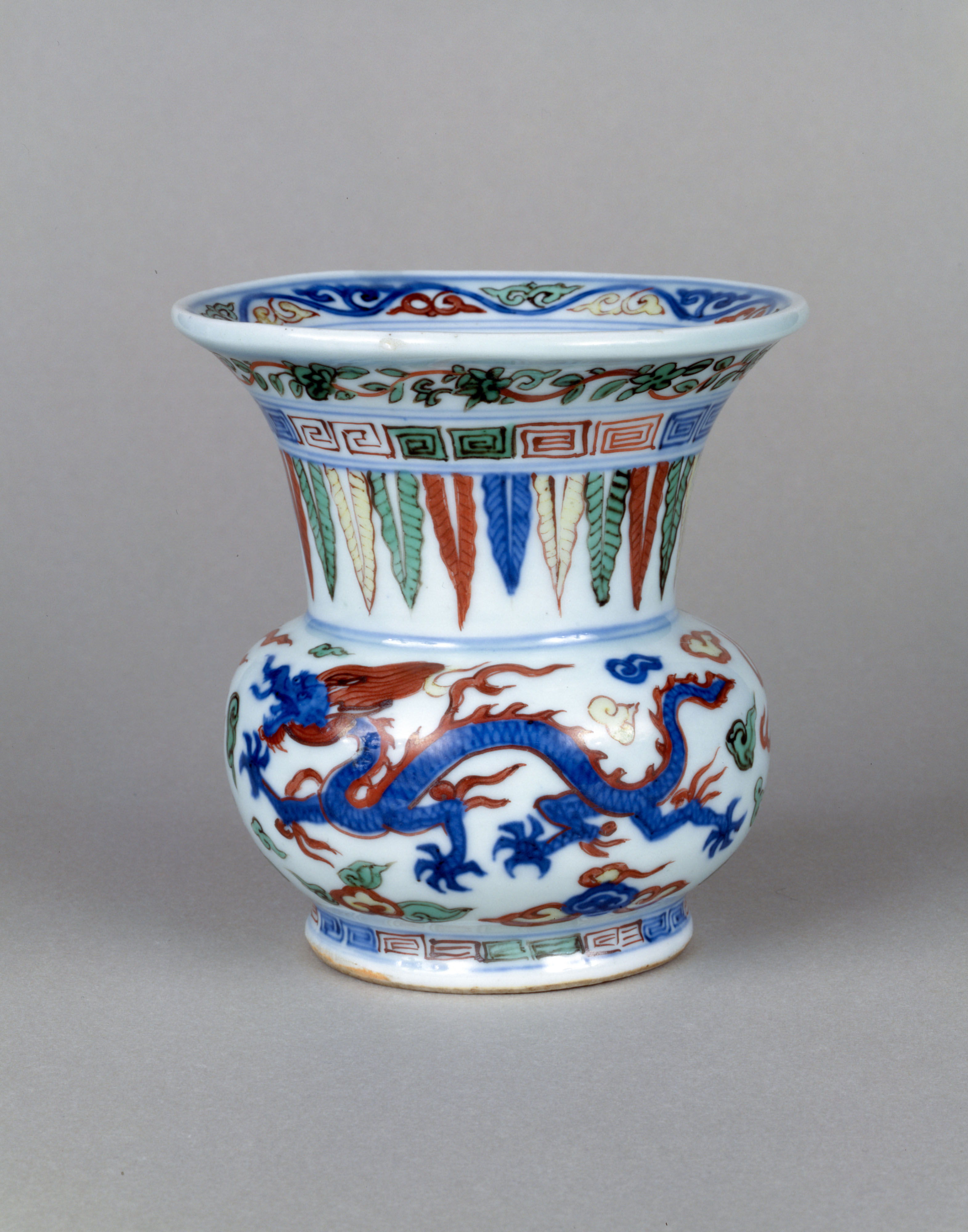 中国古美術✦大明宣徳紋 五彩 魚藻紋 筆洗✦置物・書道品・文房具