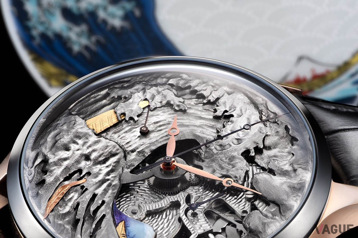 新紙幣にも採用の葛飾北斎“グレートウェーブ”を彫金で再現！ あまりの