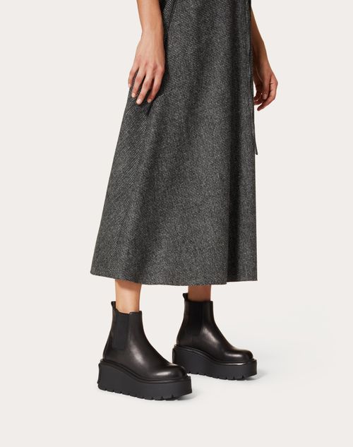 VALENTINO ユニークフォーム カーフスキン アンクルブーツ 85MM