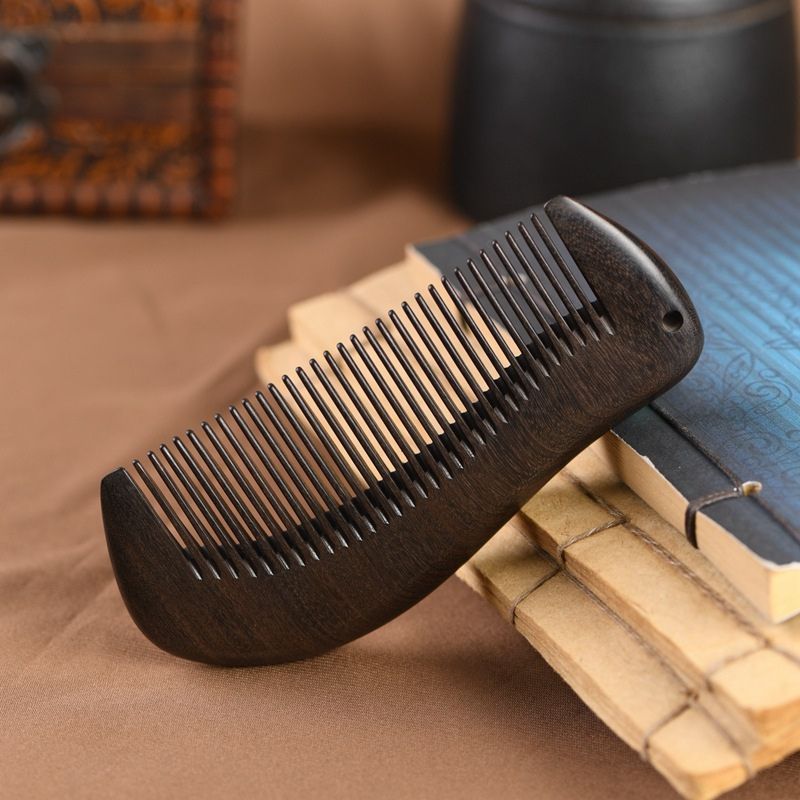 蓮の花と鯉の黒檀櫛 – 日本の伝統と現代技術が融合したアートピース