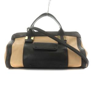 パディントン ハンドバッグ 南京錠 レザー べージュ（2024/11/05買取