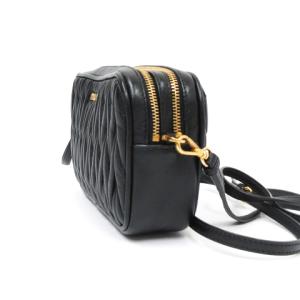 5NF011 マテラッセ ショルダーバッグ レザー 黒（2022/10/18買取