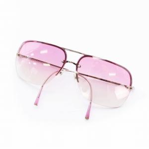 ヴィンテージ サングラス アイウェア ラウンド デザイン ロゴ メタル