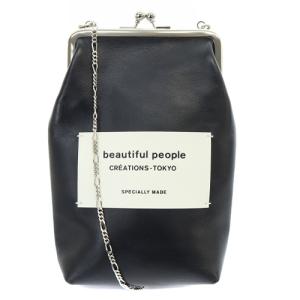 clasp pouch がま口 チェーンショルダーバッグ ロゴ 黒 ブラック（2024