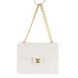 90年代 マトラッセ チェーン ショルダーバッグ ラムスキン ダブル