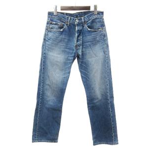 501 66前期 76年 刻印6 デニム 紙パッチ 黒カン 赤耳 インディゴ W36