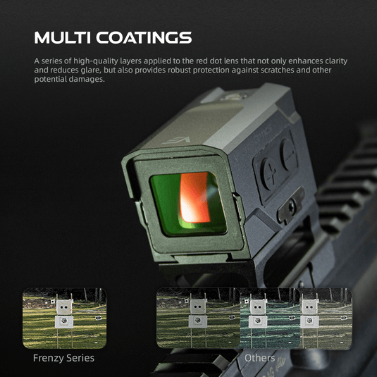 Enclosed Reflex Sight | Frenzy Plus 1x18x20 Red Dot Sight | for