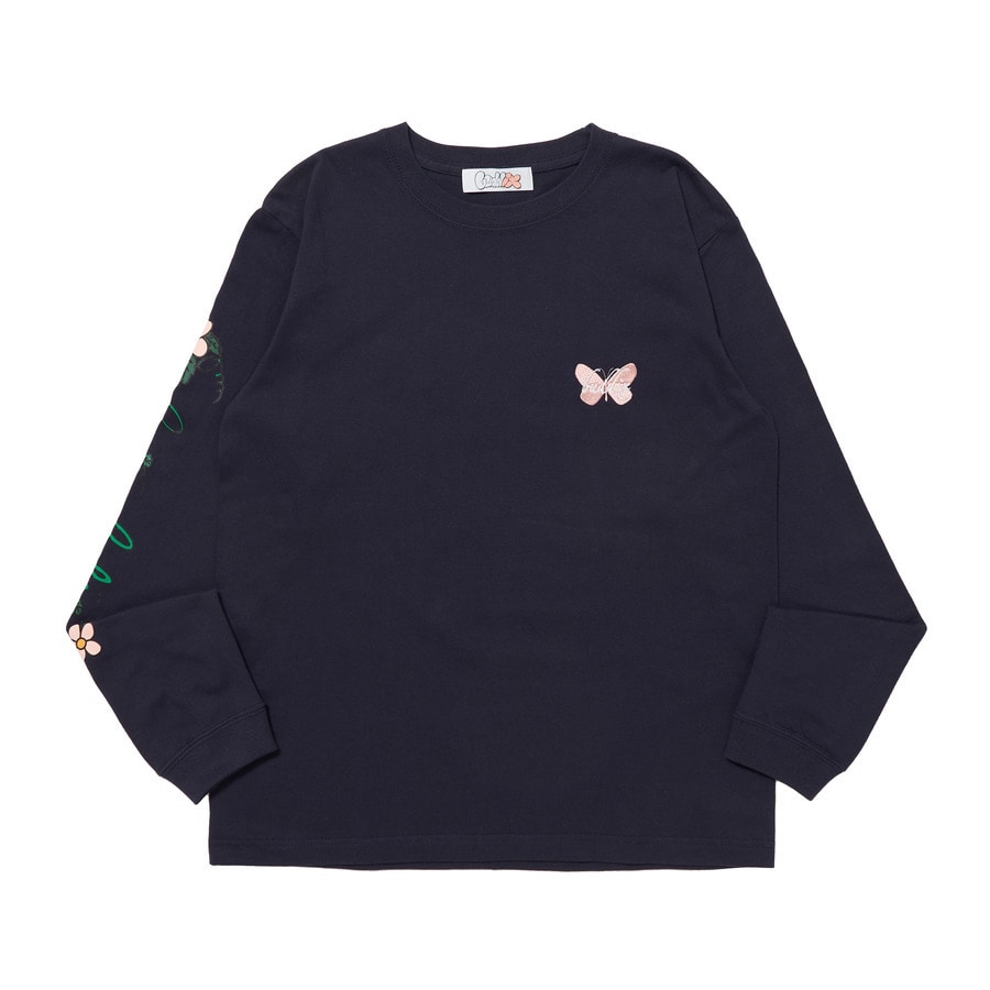 ミュージシャン buddix Arch Logo Butterfly EMB LS Tee