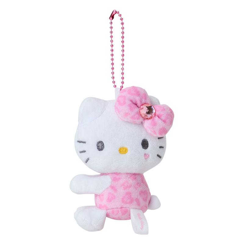 Hello Kitty Hug Plush Keychain Leopard Pink GOGO GAL Collection