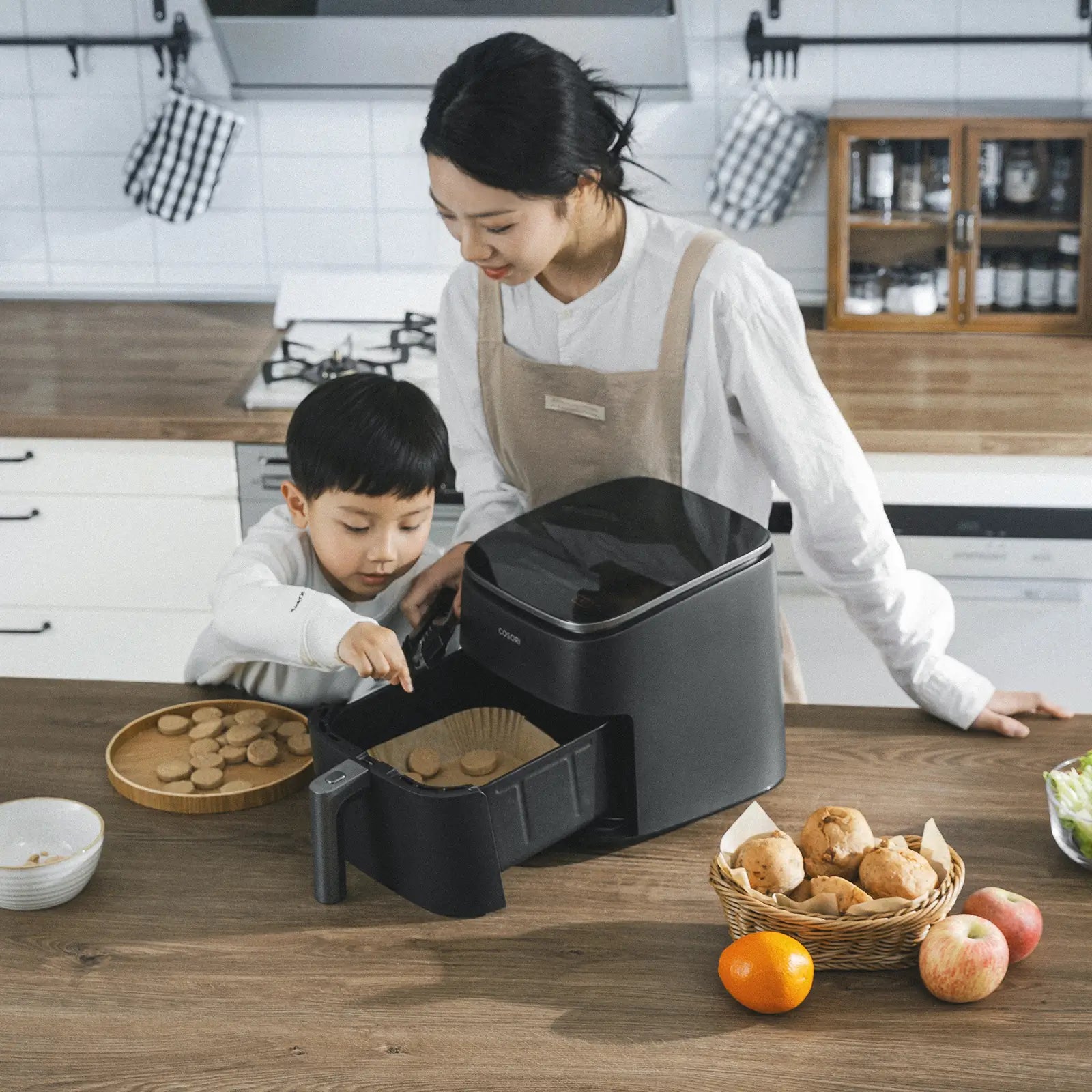 COSORI ノンフライヤー CAF-D60 6L ブラック 一回使用 COSORI ノン