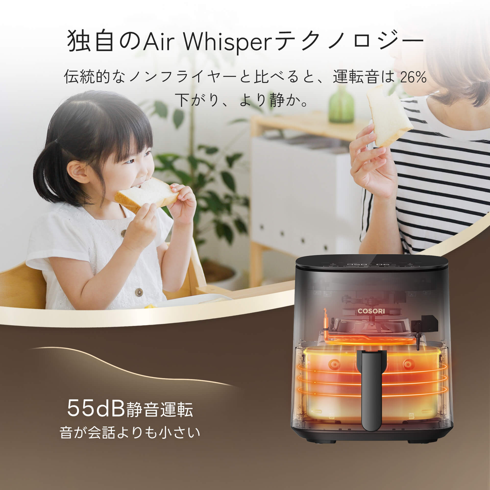 COSORI PRO LE 4.7L ノンフライヤー