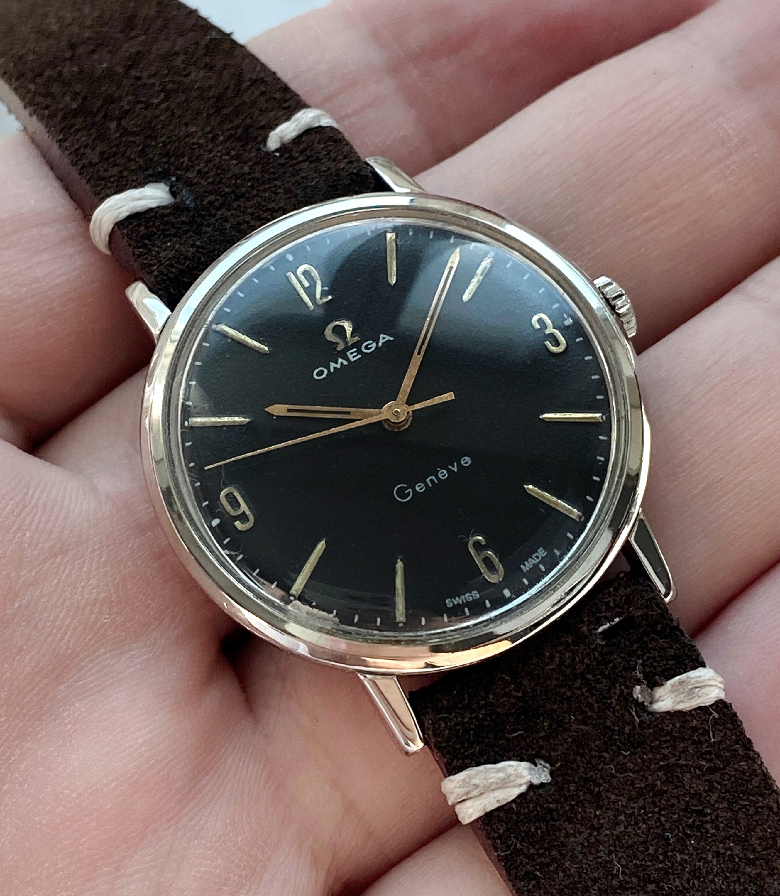 Vintage Omega Geneve Black Dial | Vintage Portfolio