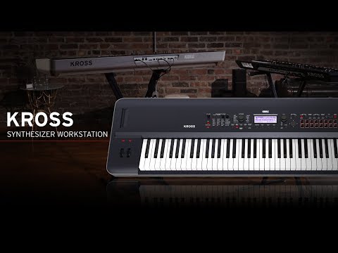 Korg KROSS 2-61 61-key Synthesizer Workstation - Super Matte Black