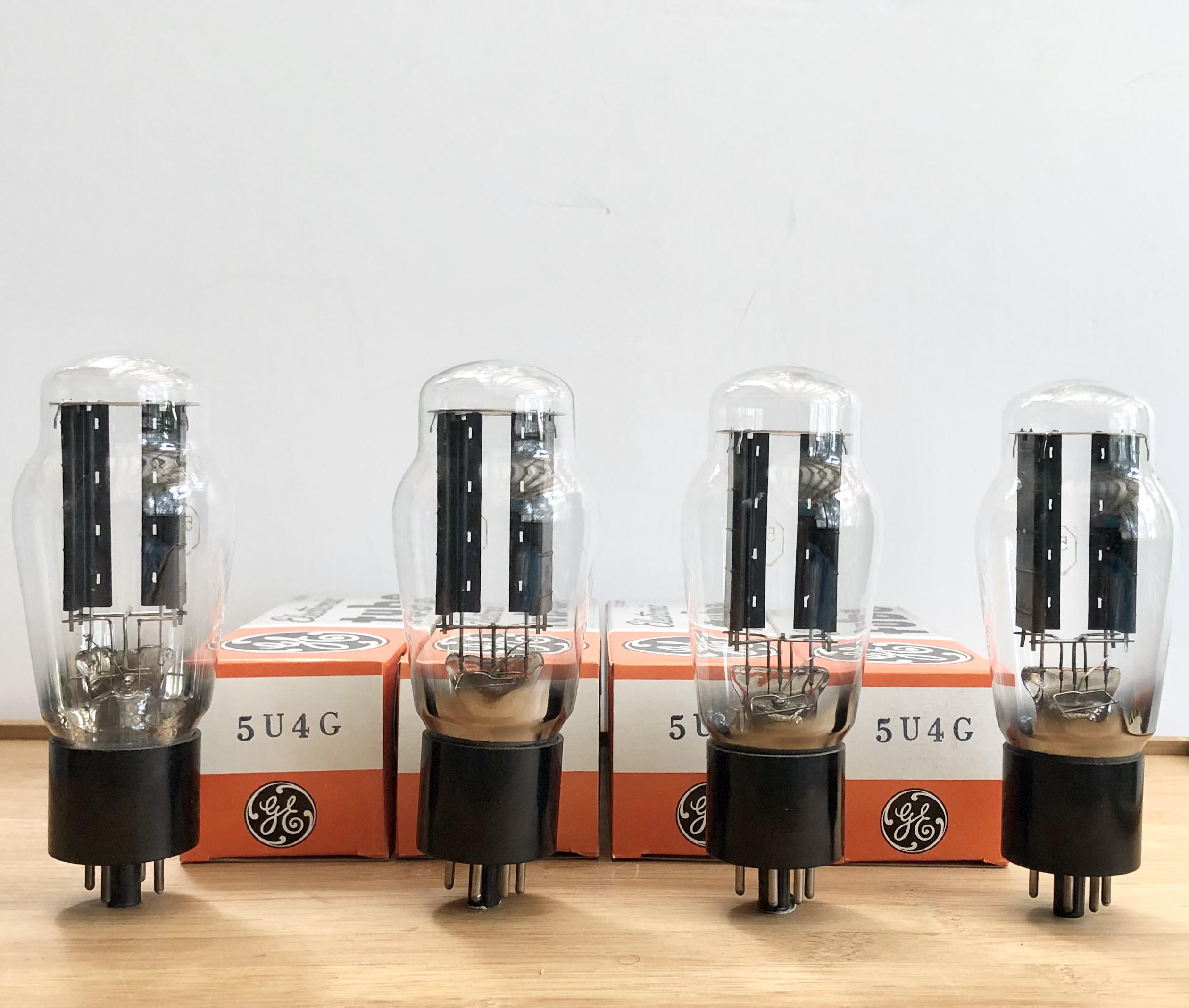 5U4-G General Electric Rectifier. Perfect 1950's D-Getter Units