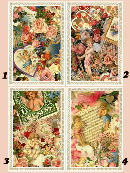 一部再入荷]ヴィクトリアン エンジェル ポストカード - 淑女雑貨Toe