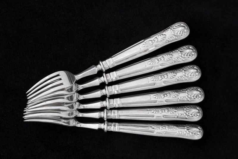 シルバープレート製 1887年 マッピン＆ウェッブ キングスパターン