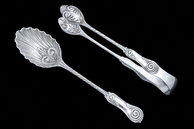 アンティークシルバー、純銀製（925）1893年 マッピン＆ウェッブシェル