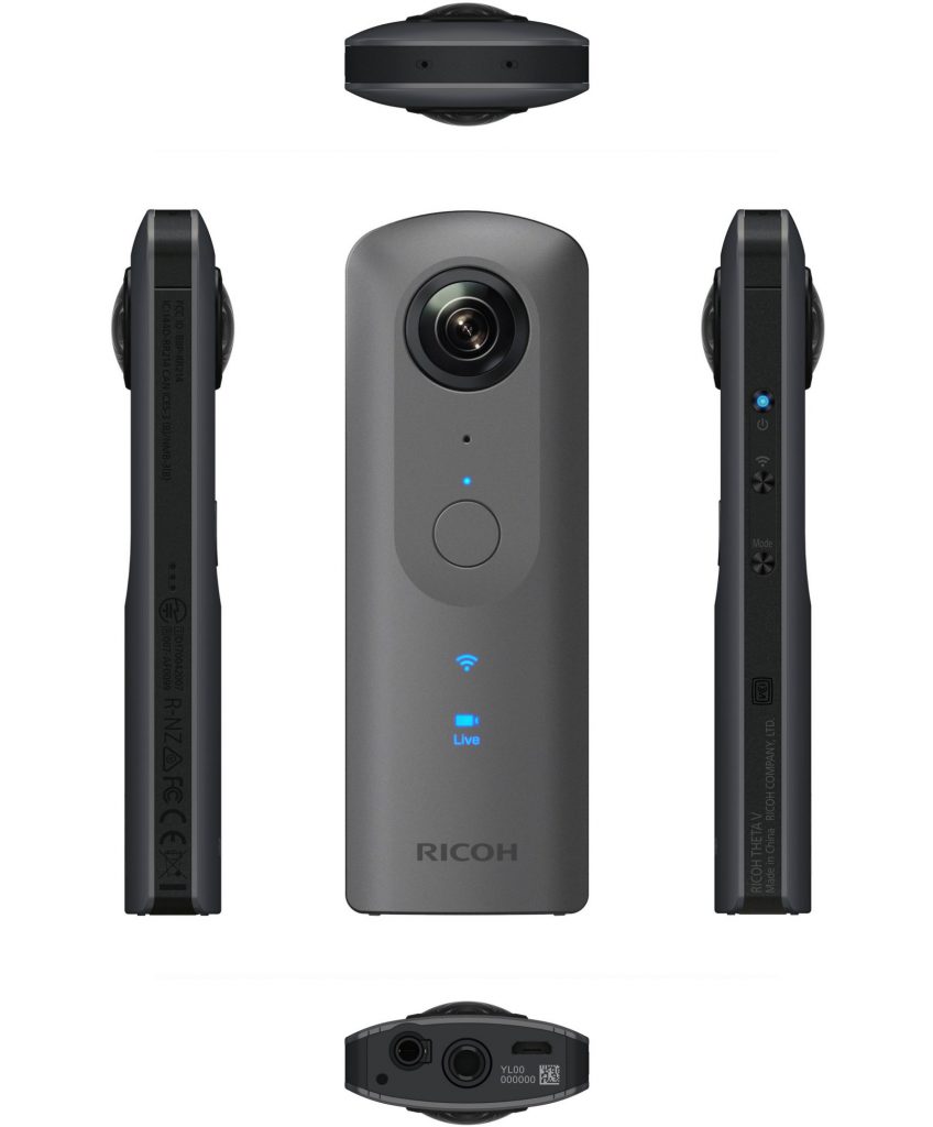 リコー、4K・360度カメラ「RICOH THETA V」を発売。空間音声収録に対応