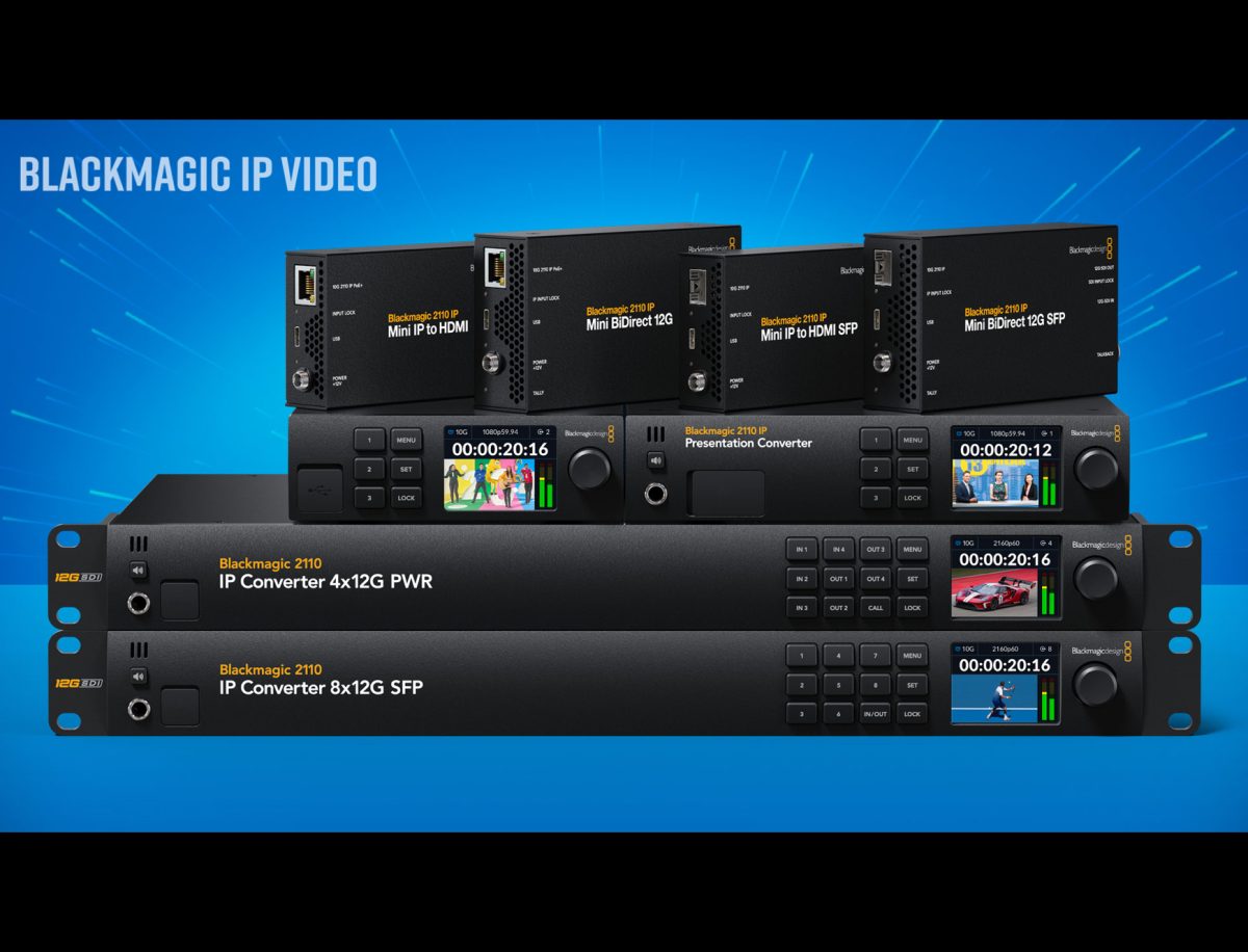 ブラックマジックデザイン、 新しいBlackmagic 2110 IP Converter