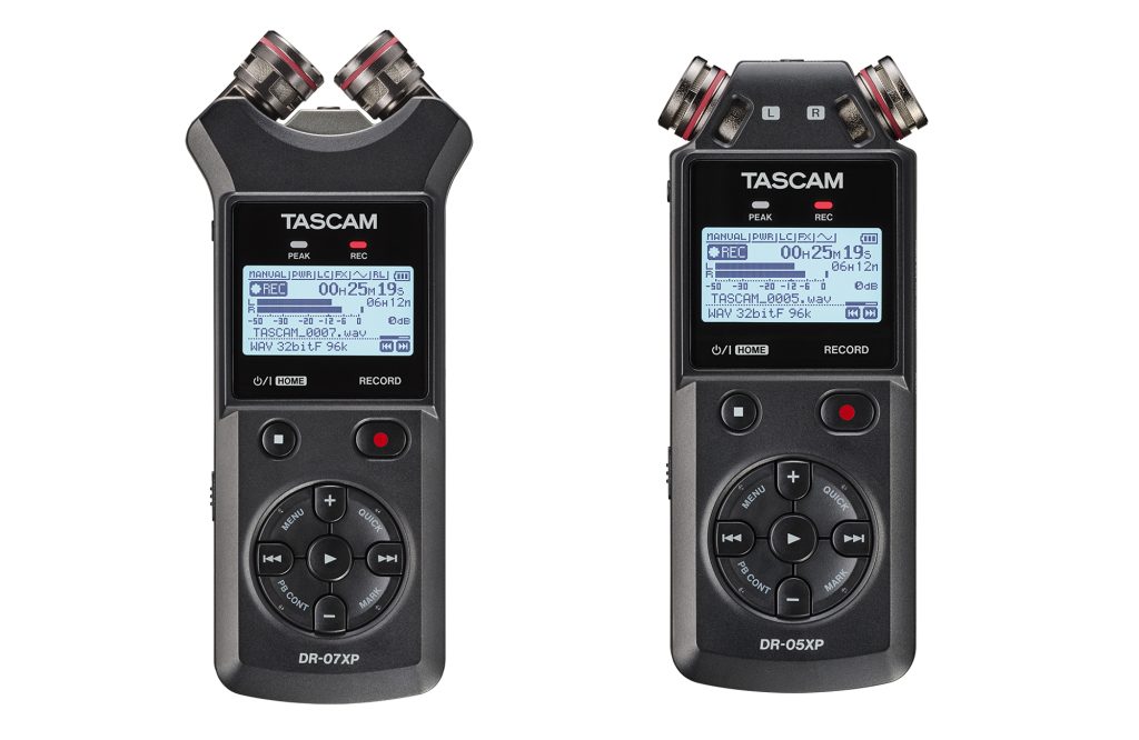 ティアック、TASCAMの32bitフロート対応ポータブル音声レコーダー「DR