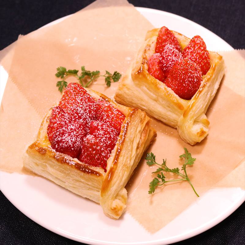 パイシートで 簡単いちごパイ 作り方・レシピ | クラシル