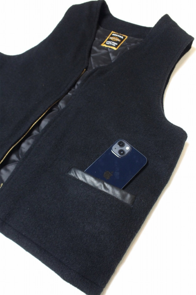 ViSE CLOTHiNG / RT Wool Vest〔Black〕